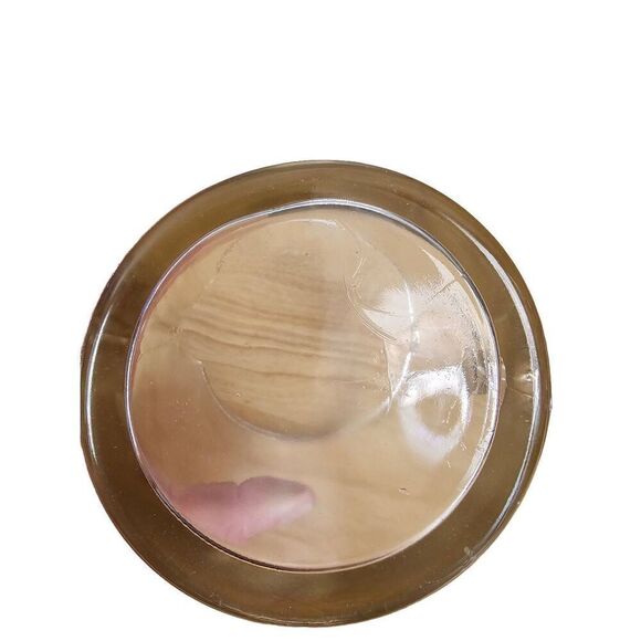 Antique 2 Cup Glass Measuring Cup Pitcher w Pour Spout Handle Unsigned Purple Ti - Picture 3 of 9